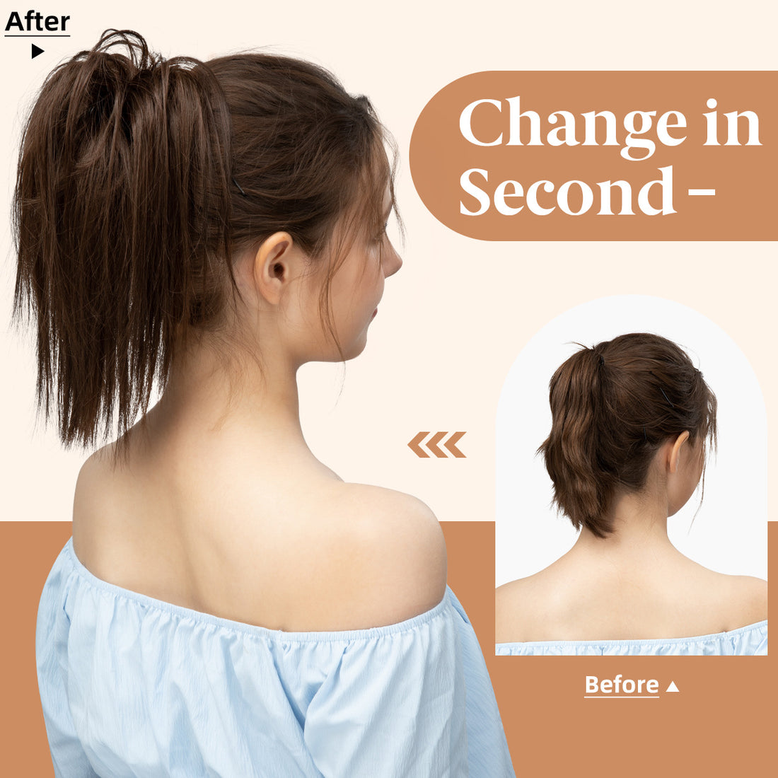 High Temperature Silk Beard Wigs Claw Ponytail Hair Extensions Wholesale
