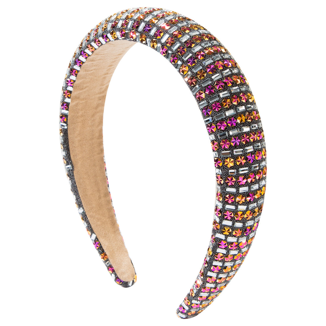 Sparkling Rhinestone Glass Diamond Baroque Headband Hair Accessories Wholesale