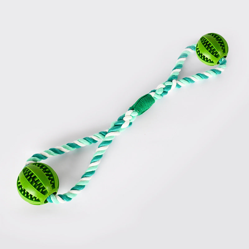 Cleaning Teeth Leaking Food Round Ball Cotton Pet Chew Toy