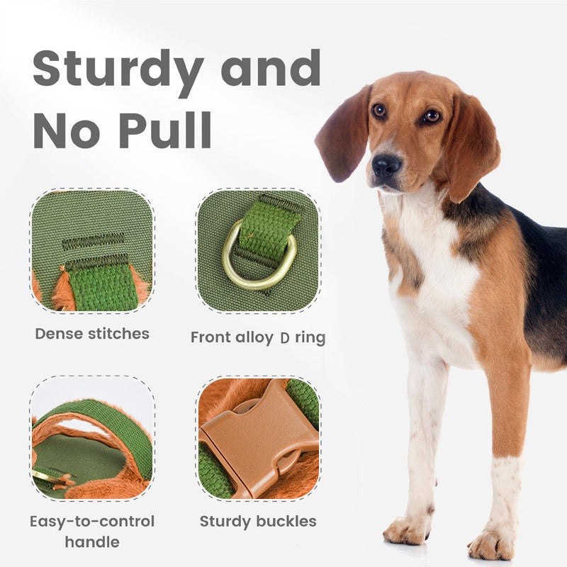 Breathable Thick Velvet Warm Vest Adjustable Pet Dog Harness