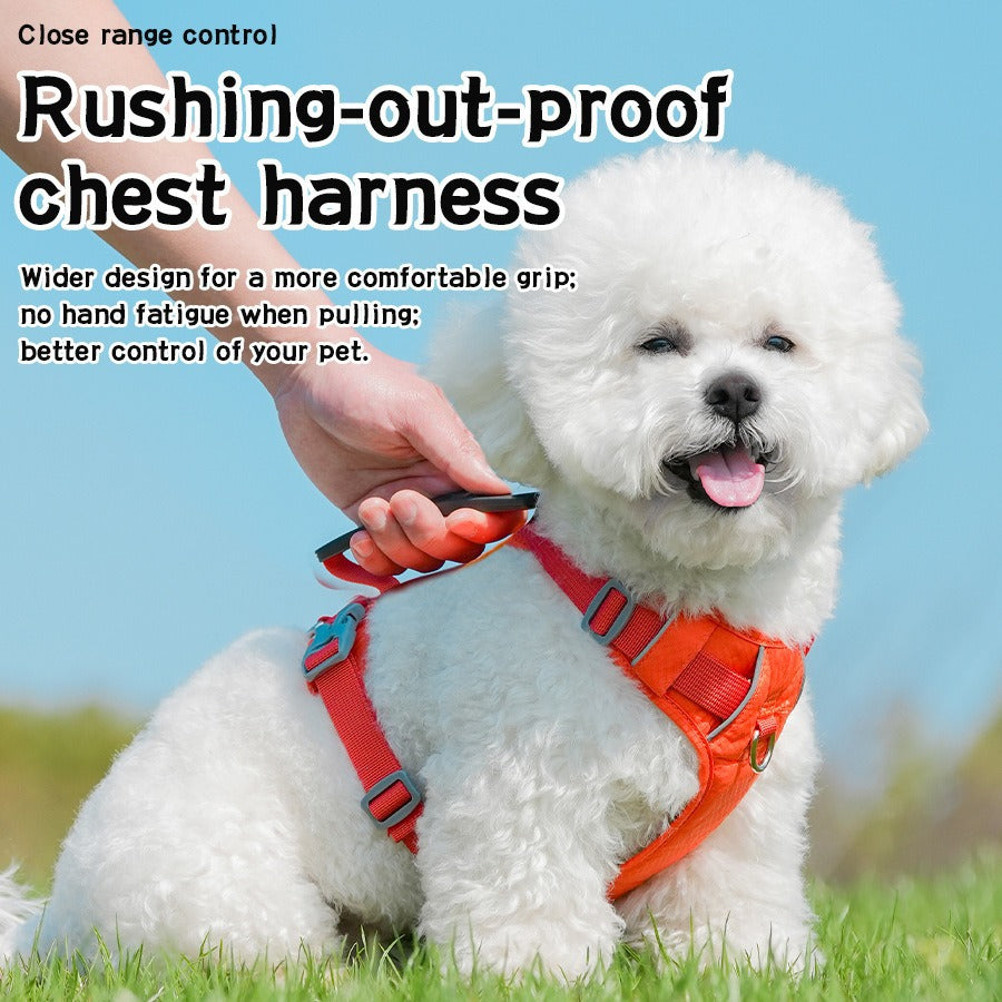 Close Control Handle Reflective Rushing-out-proof Pet Harness