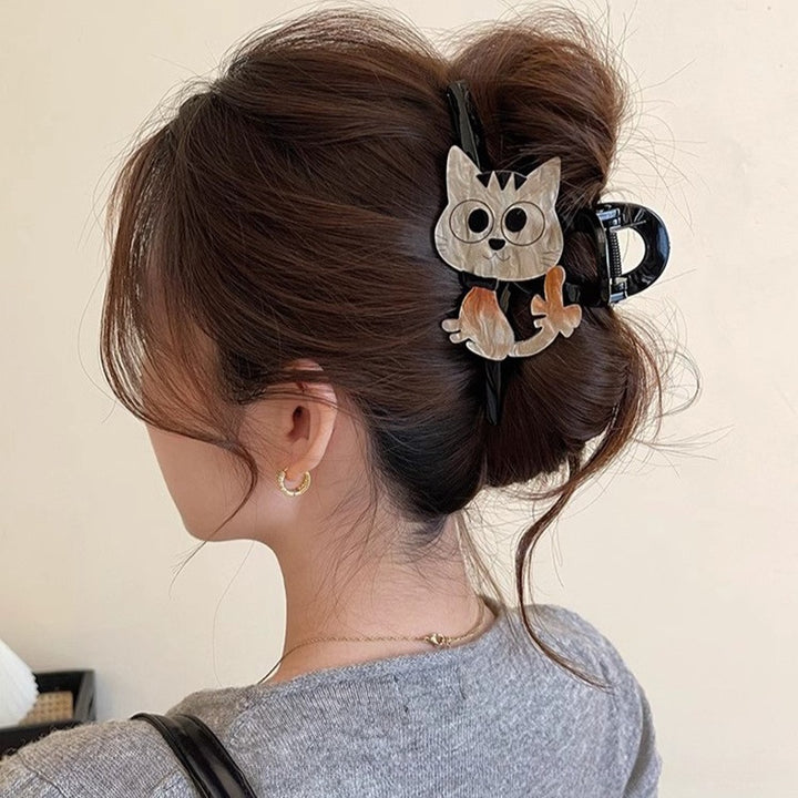 Cute Kitten Puppy Resin Hair Claw New Grab Clip Hair Accessories Wholesale