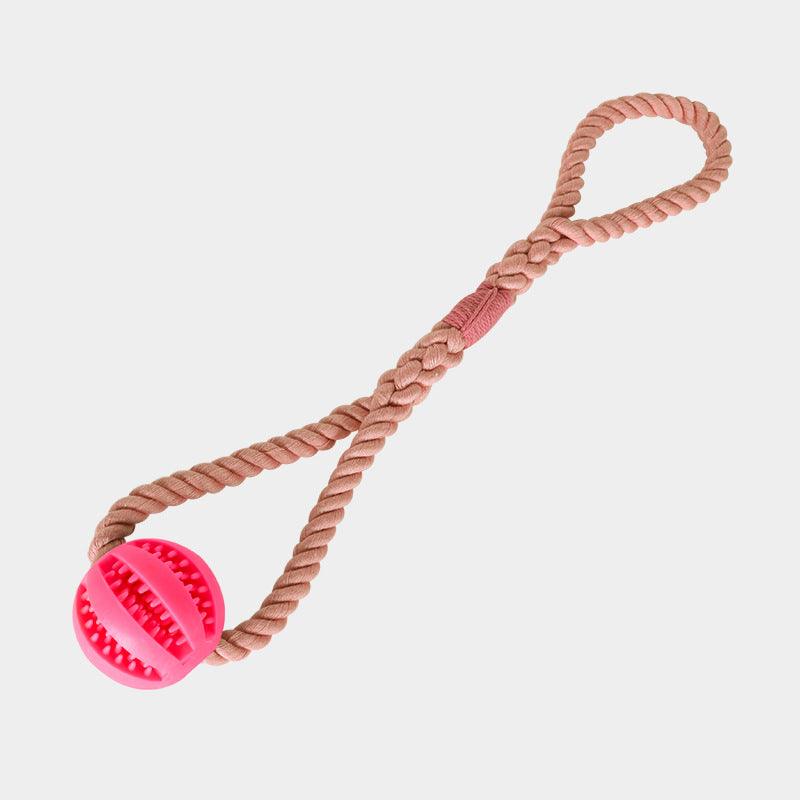 Cleaning Teeth Leaking Food Round Ball Cotton Pet Chew Toy