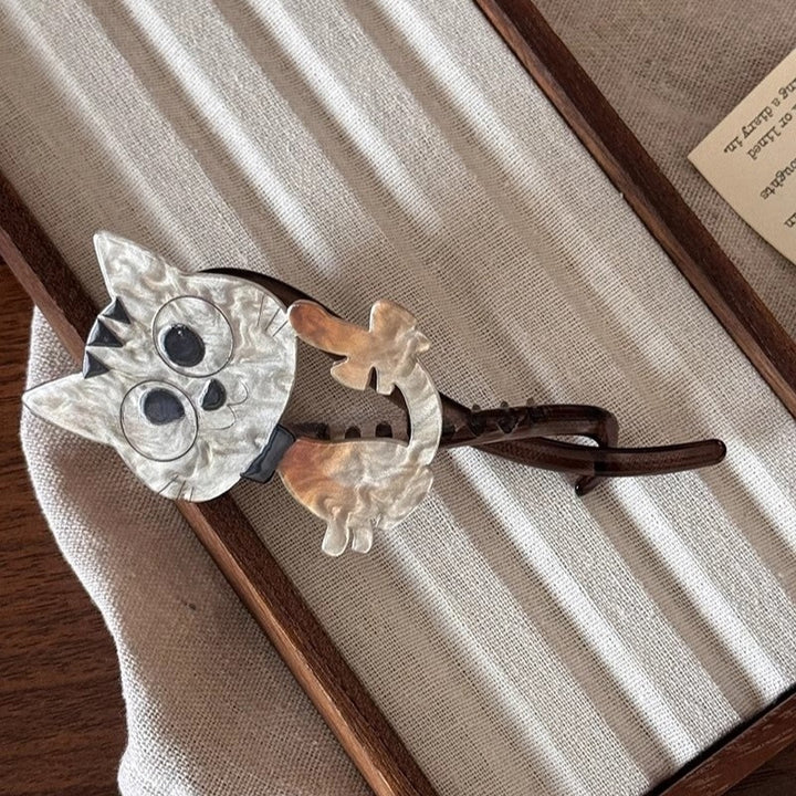 Cute Kitten Resin Hair Twist Clip Hair Clip Hair Accessories Wholesale