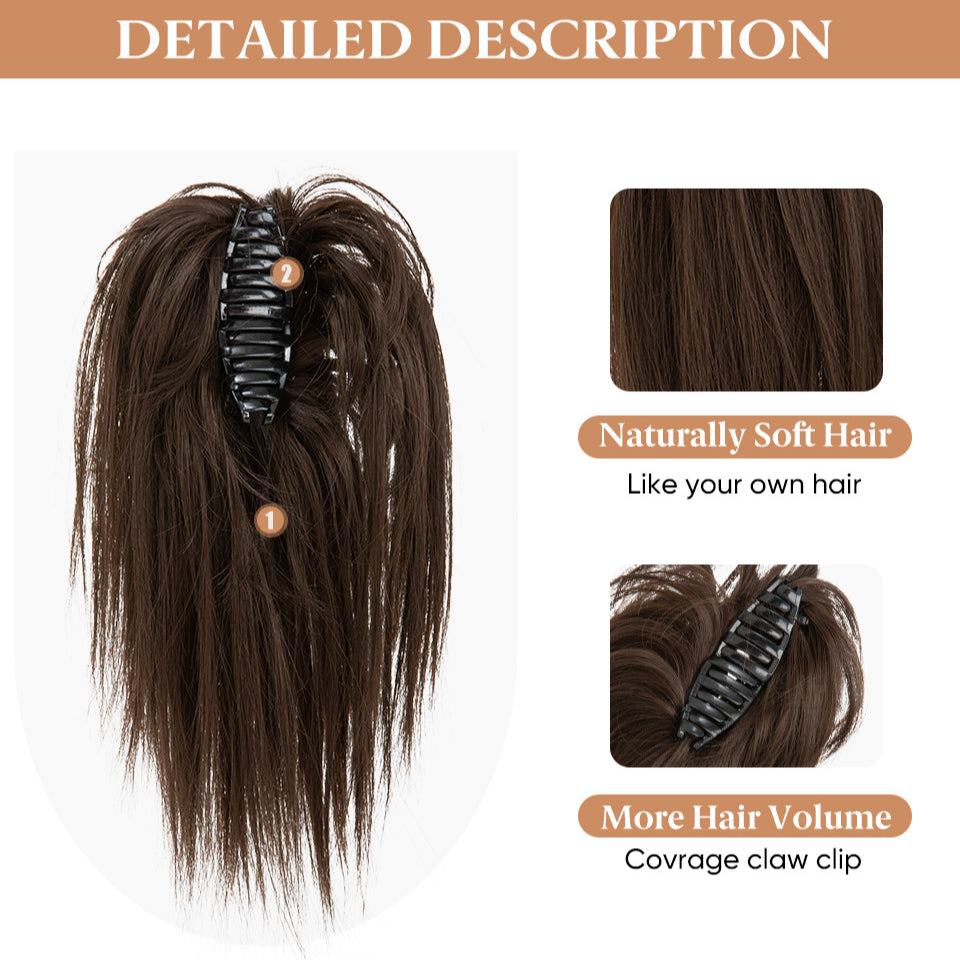 High Temperature Silk Beard Wigs Claw Ponytail Hair Extensions Wholesale