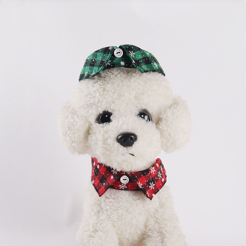 Halloween Christmas Holiday Fake Collar Belt Buckle Pet Cat Collar