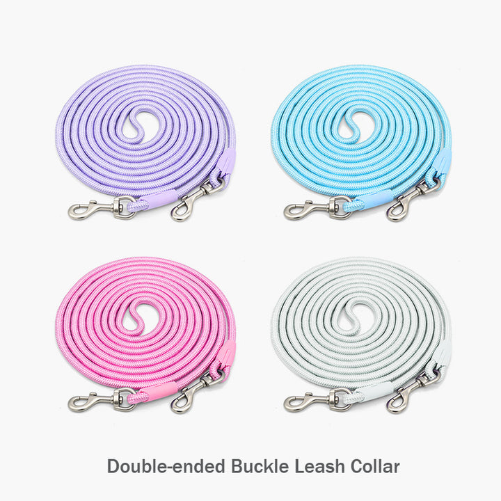 Double-ended Buckle Super Long Pet Leash Large Dog Metal Chain Collar