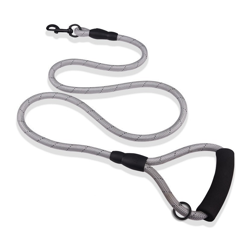 Sponge Handle Reflective Nylon No-Pull Pet Training P-type Leash