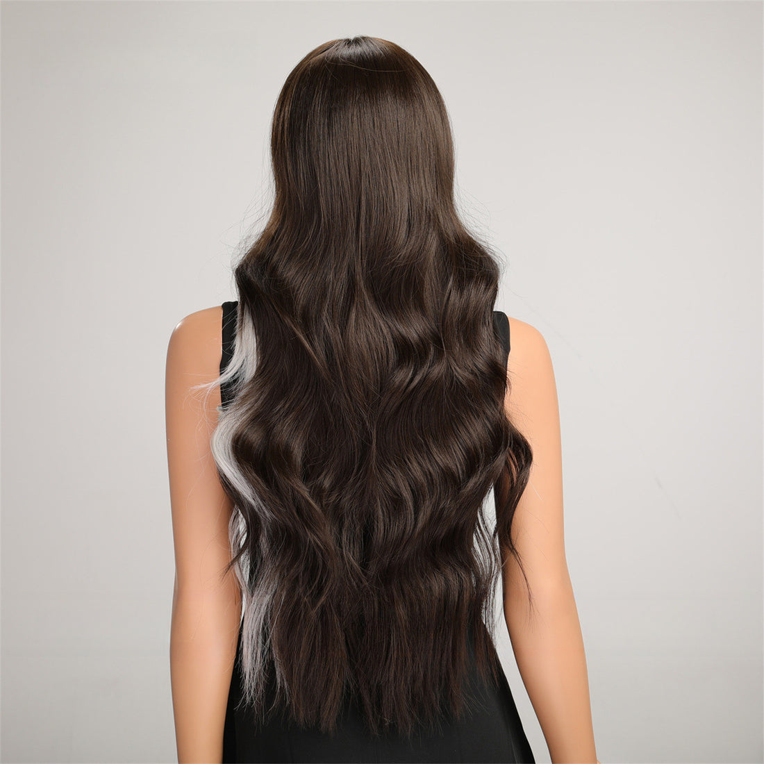 New Highlights Long Curly Hair Fashion Halloween Full Cover Wigs Wholesale