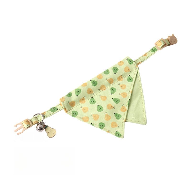 Fruits Pendant Double Side Triangle Towel Saliva Pet Bib Collar