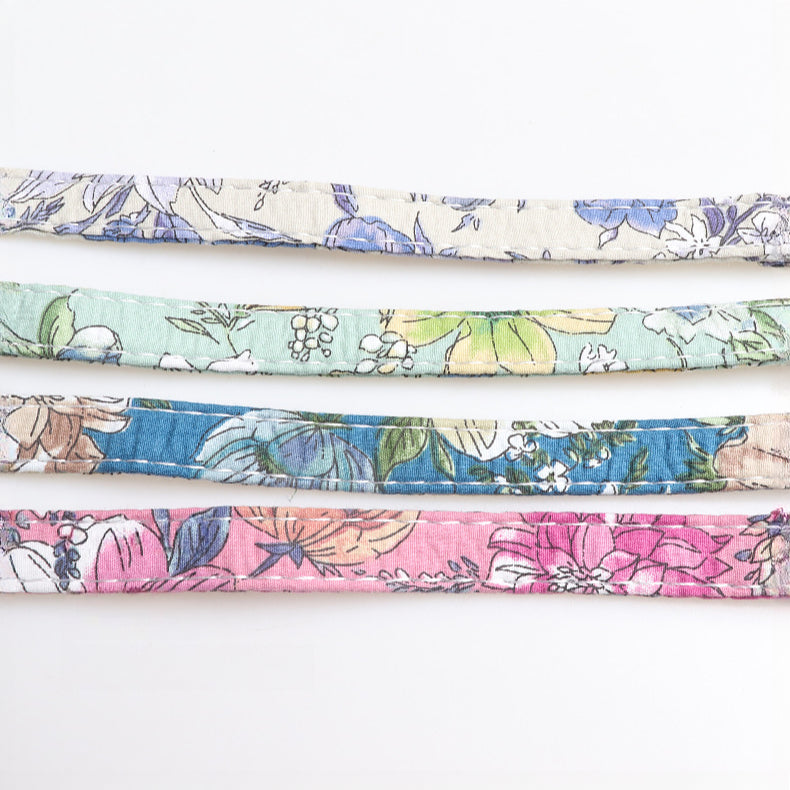 Floral Sunflower Pet Cat Dog Collar Leash Poop Bag Carrier Set