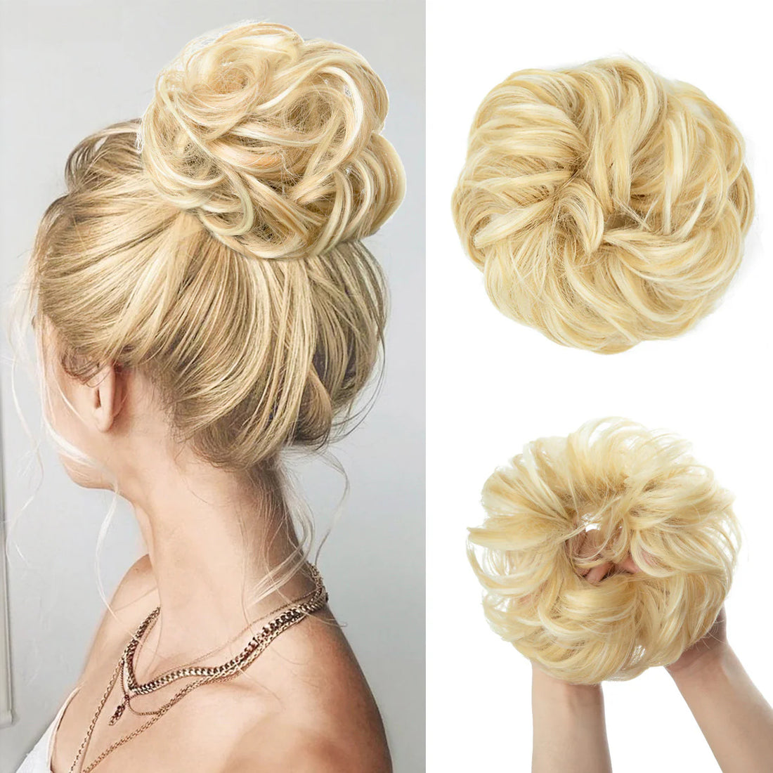 Invisible Fluffy Hair Ball Bun Long Beard Wigs Hair Extensions Wholesale