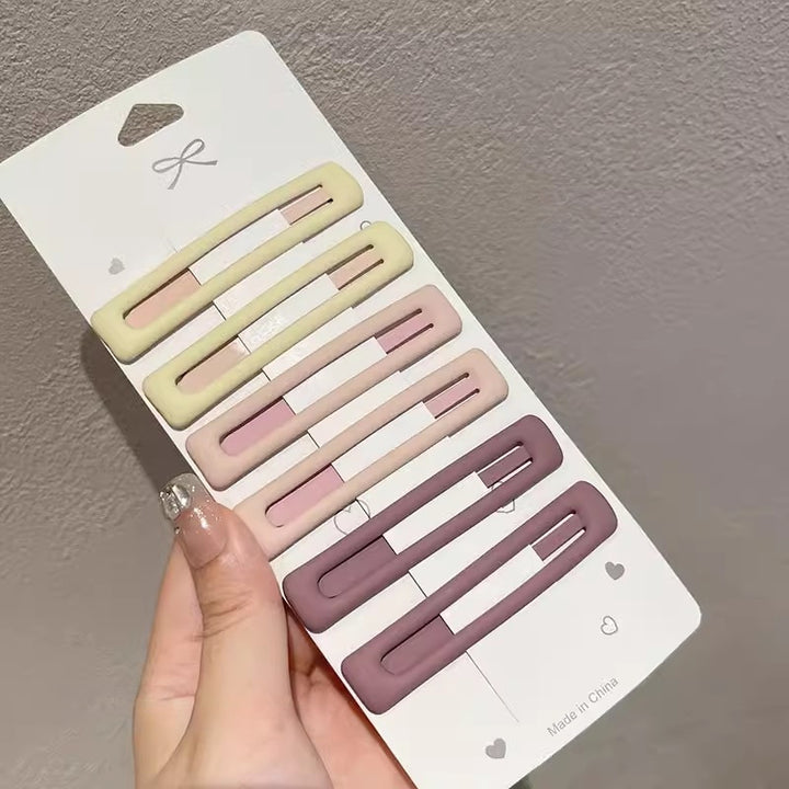 Matte BB Clips Side Bangs Hair Clips 6 PCS Set Hair Accessories Wholesale