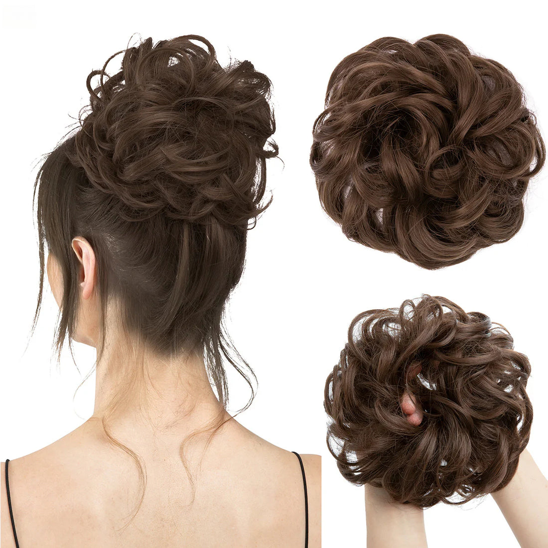 Invisible Fluffy Hair Ball Bun Long Beard Wigs Hair Extensions Wholesale