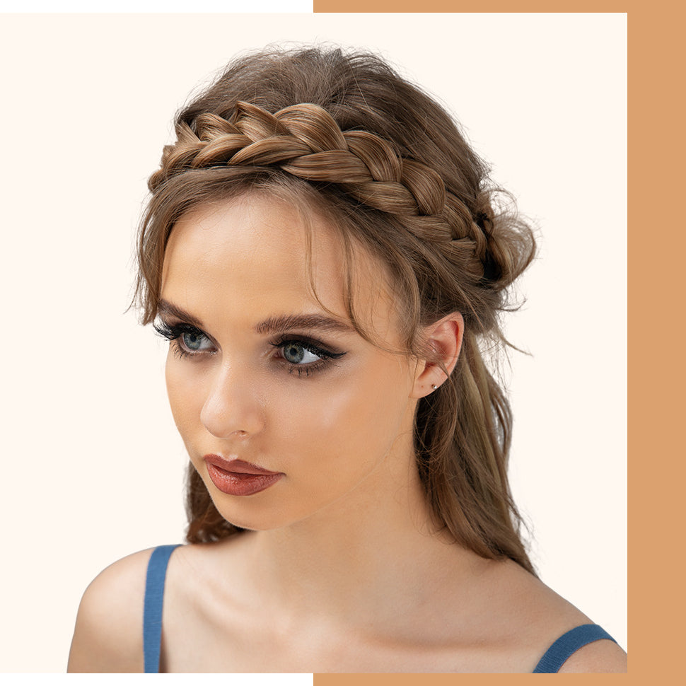 Fishbone Three Strand Braids Hair Braid Headband Hair Extensions Wholesale