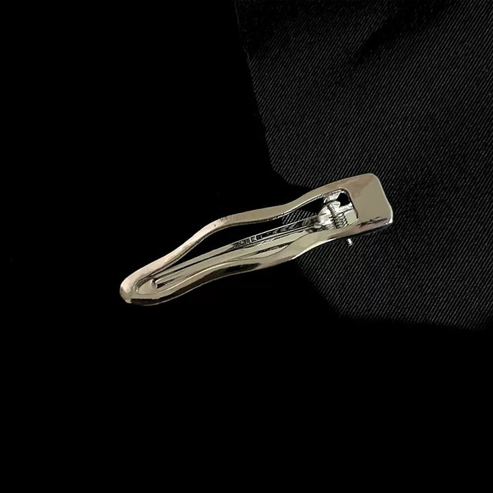 Wave Silver Alloy Bangs Duckbill Clip Hair Clip Hair Accessories Wholesale