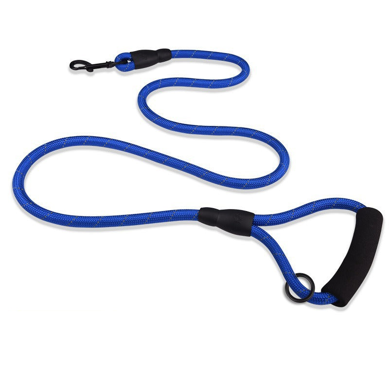 Sponge Handle Reflective Nylon No-Pull Pet Training P-type Leash